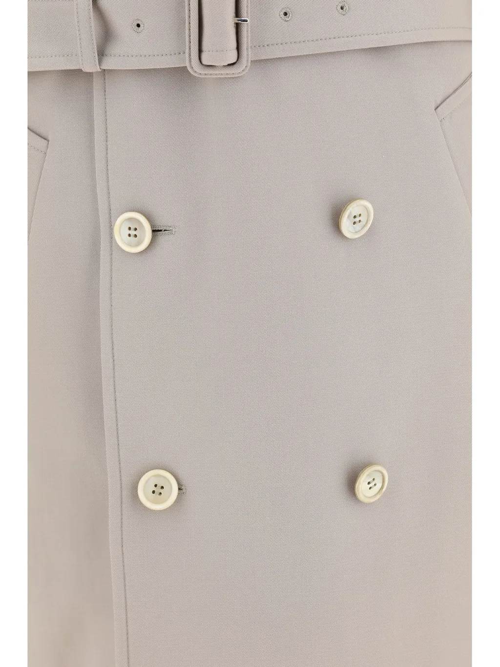 Prada Belted Button-Up Coat