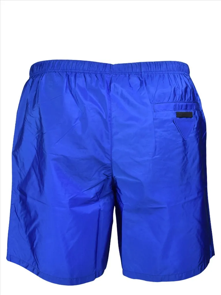 Prada Logo Patch Swim Shorts