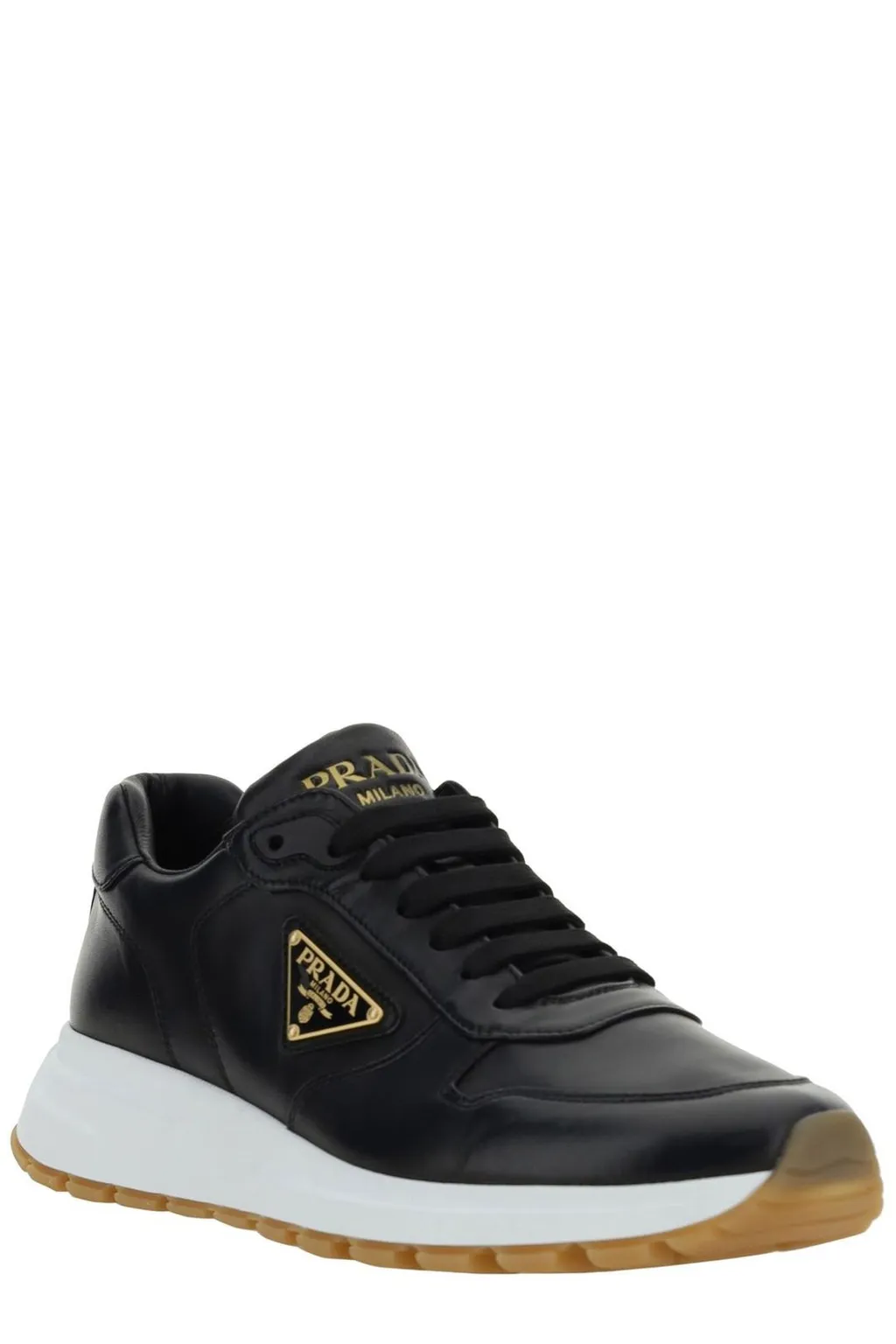 Prada Triangle-Logo Lace-Up Sneakers
