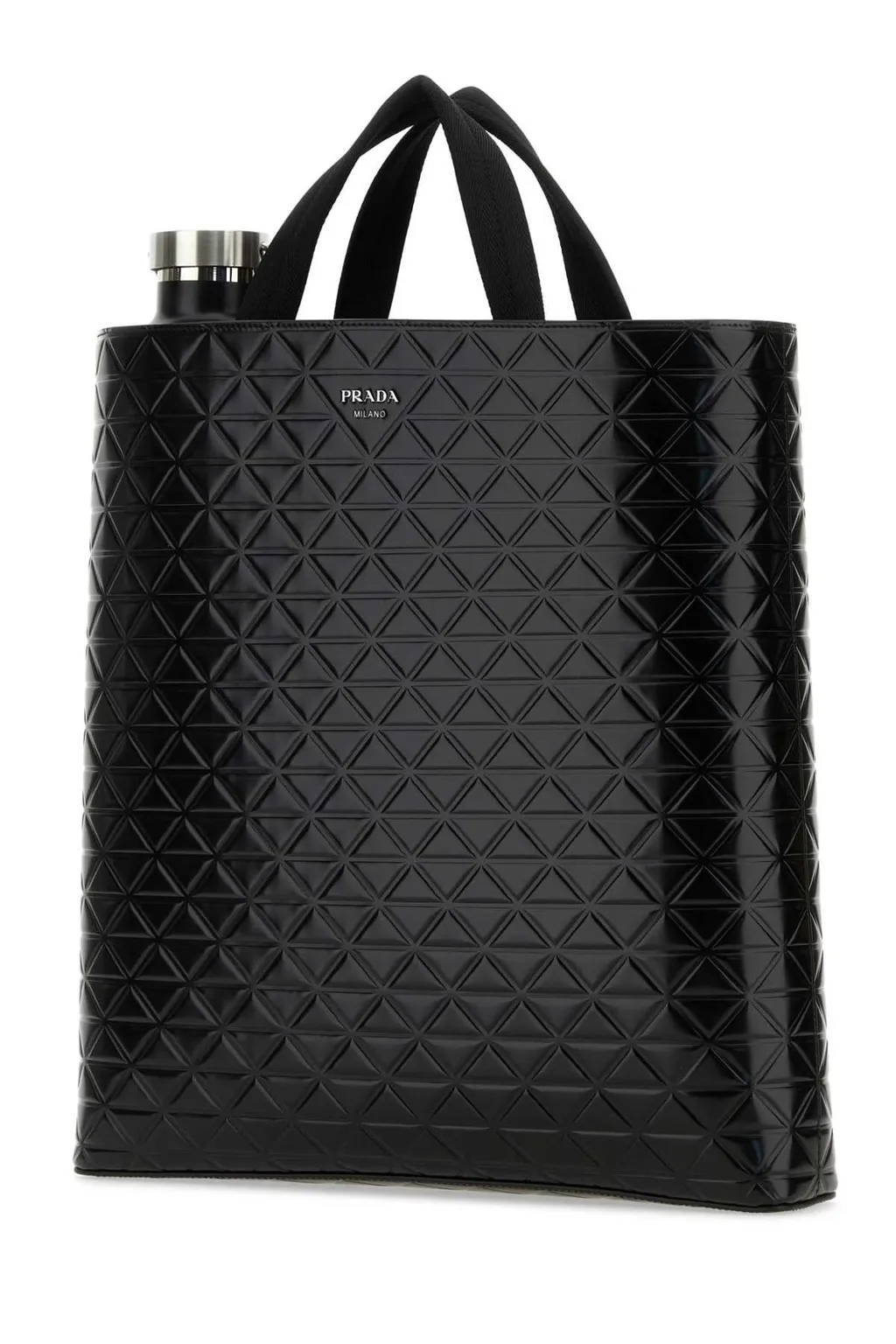 Prada Embossed-Printed Top Handle Bag