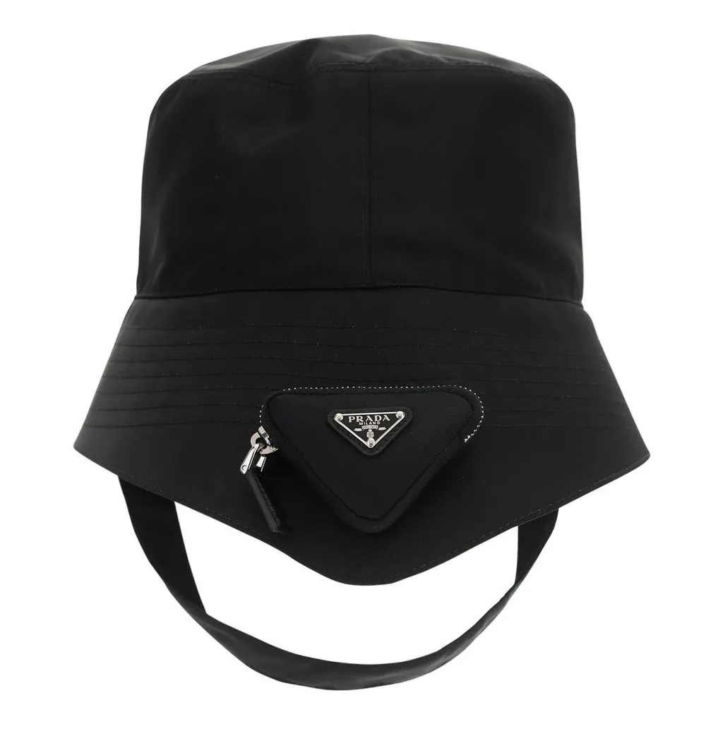 Prada Pouch Detailed Bucket Hat