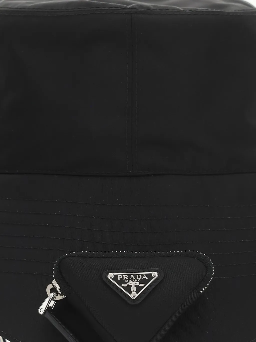 Prada Pouch Detailed Bucket Hat