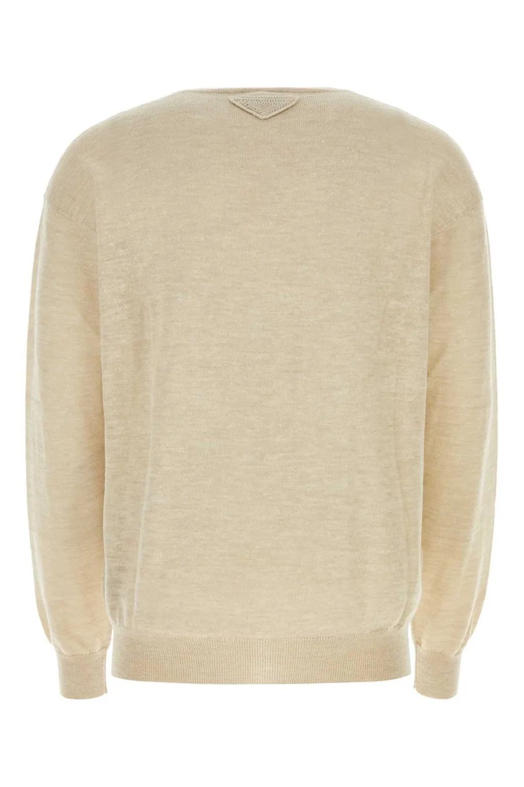 Prada Criss-Cross V-Neck Knit Sweatshirt