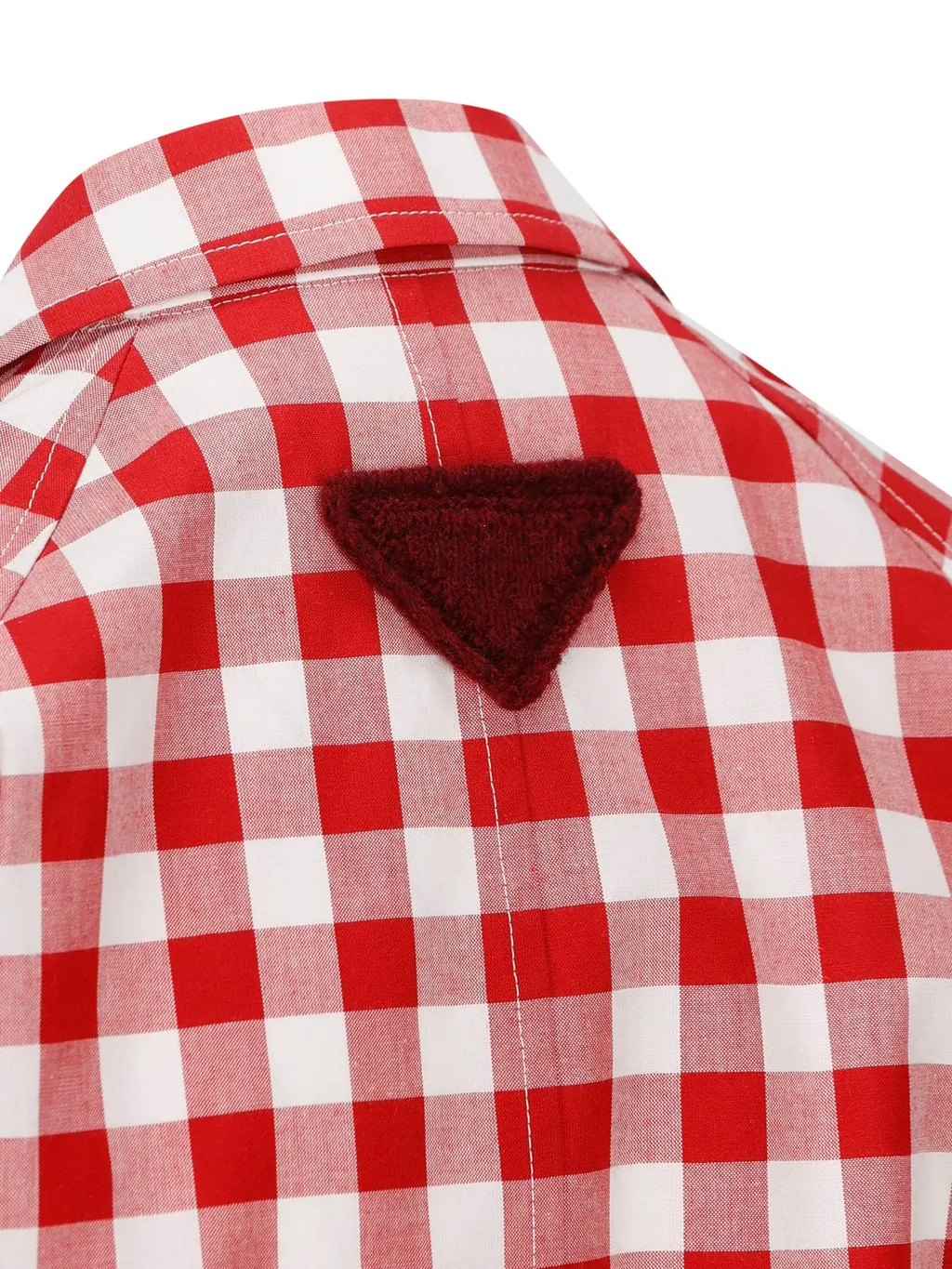 Prada Check-Printed Belted Coat