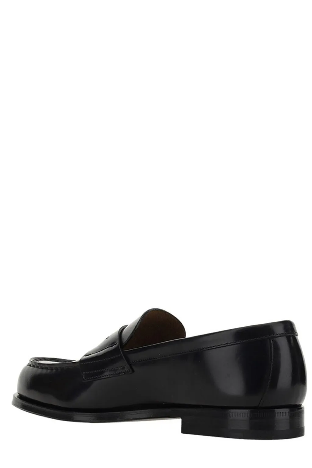 Prada Logo-Triangle Slip-On Penny Loafers