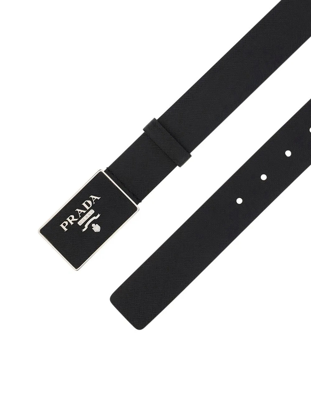 Prada Logo Plaque Buckle Belt