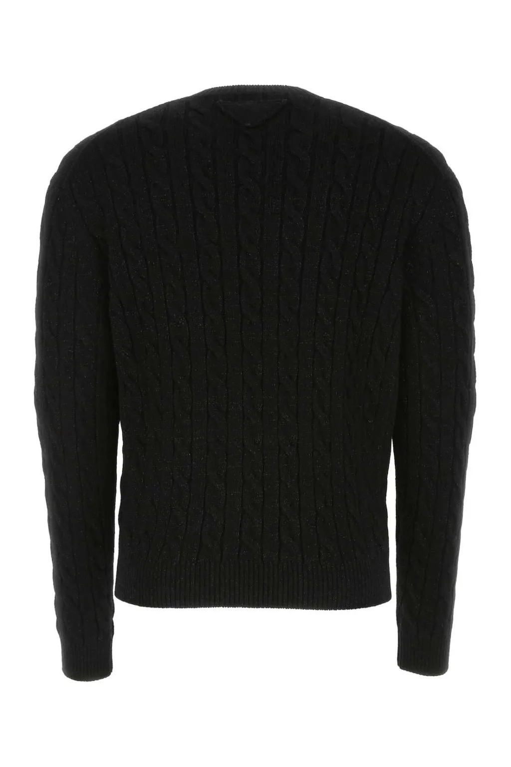 Prada Cable-Knit Crewneck Sweater