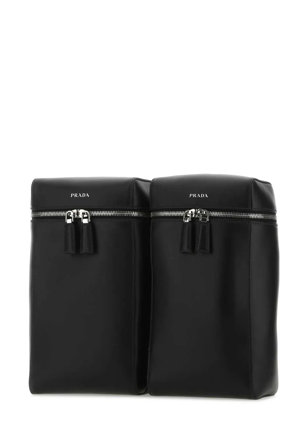 Prada Logo Embossed Backpack