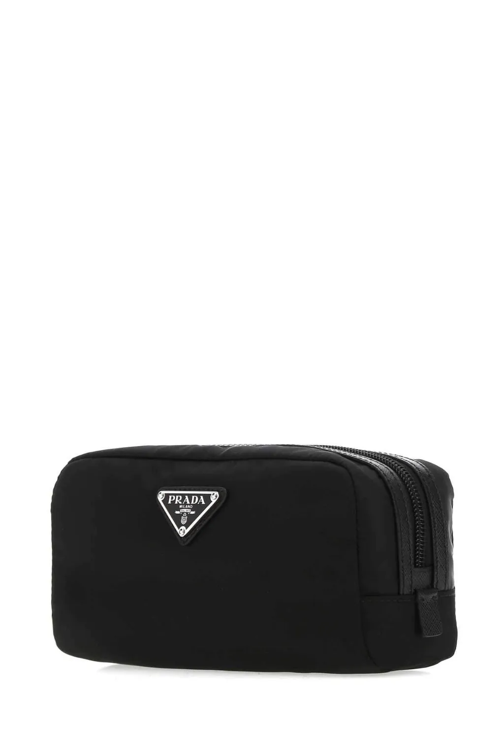 Prada Logo Plaque Toiletry Bag