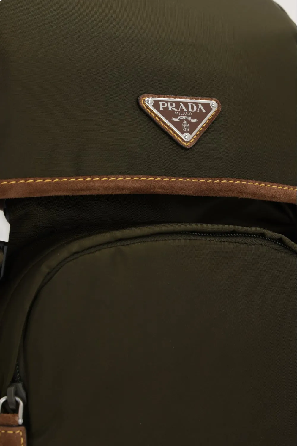 Prada Logo Plaque Buckle-Fastened Backpack
