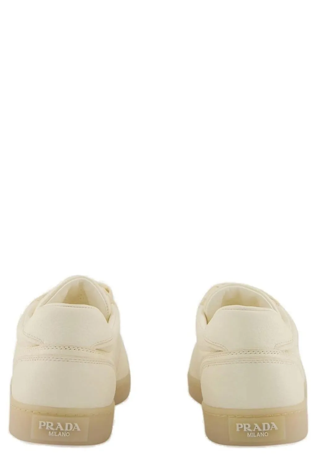 Prada Round-Toe Lace-Up Sneakers