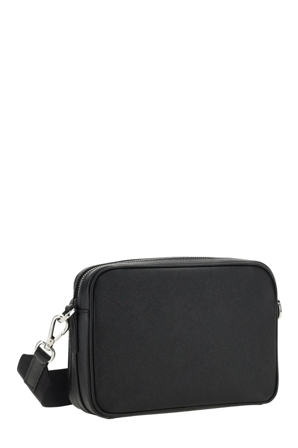 Prada Triangle-Logo Zipped Shoulder Bag
