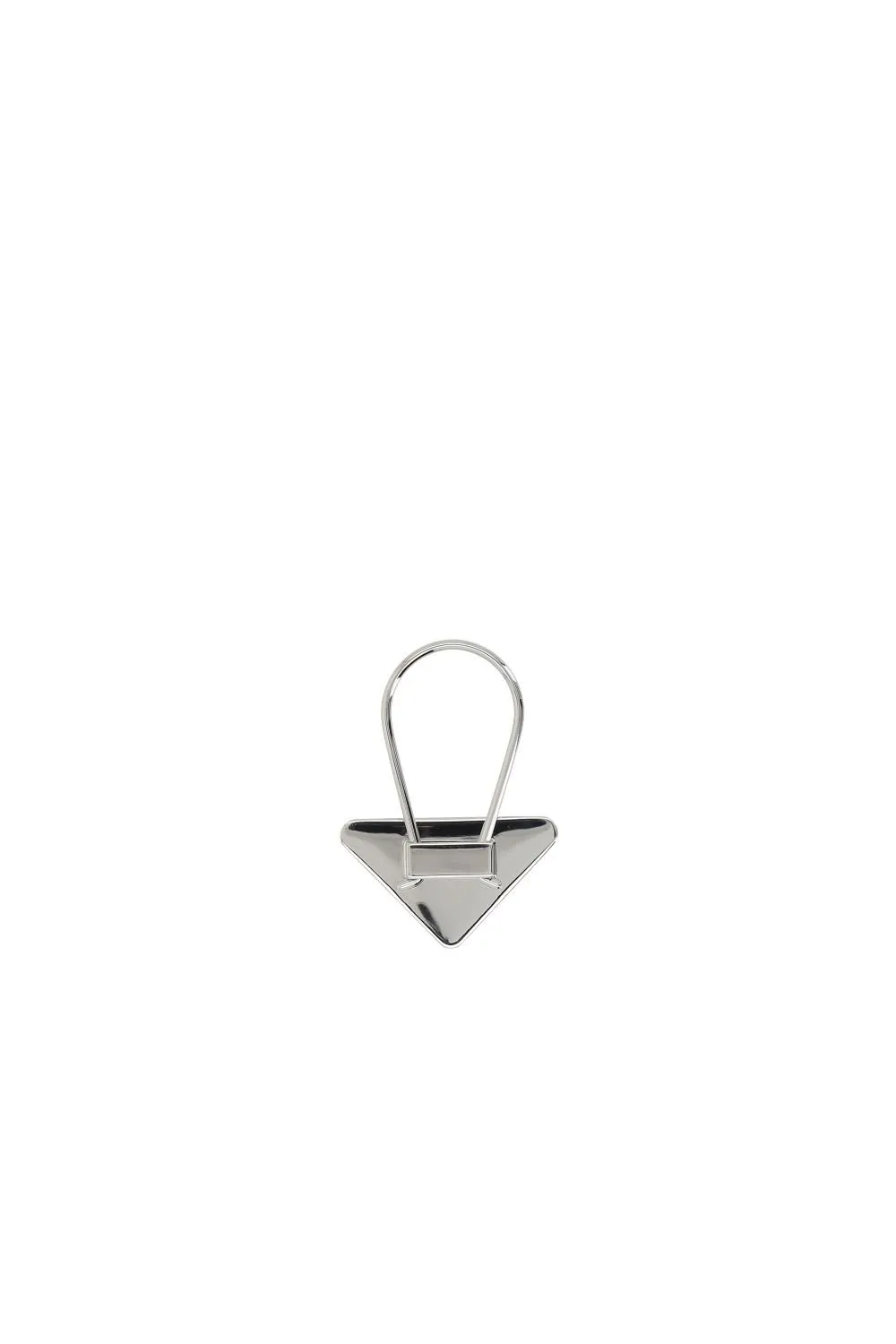 Prada Triangle-Logo Keychain