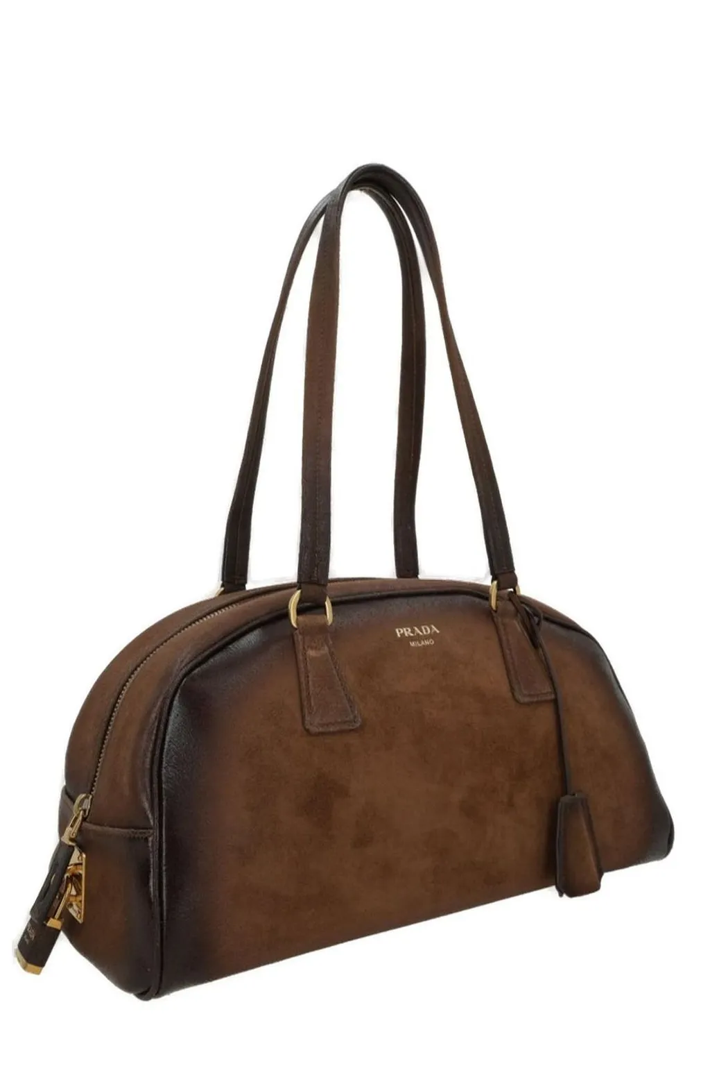 Prada Bowling Zipped Tote Bag