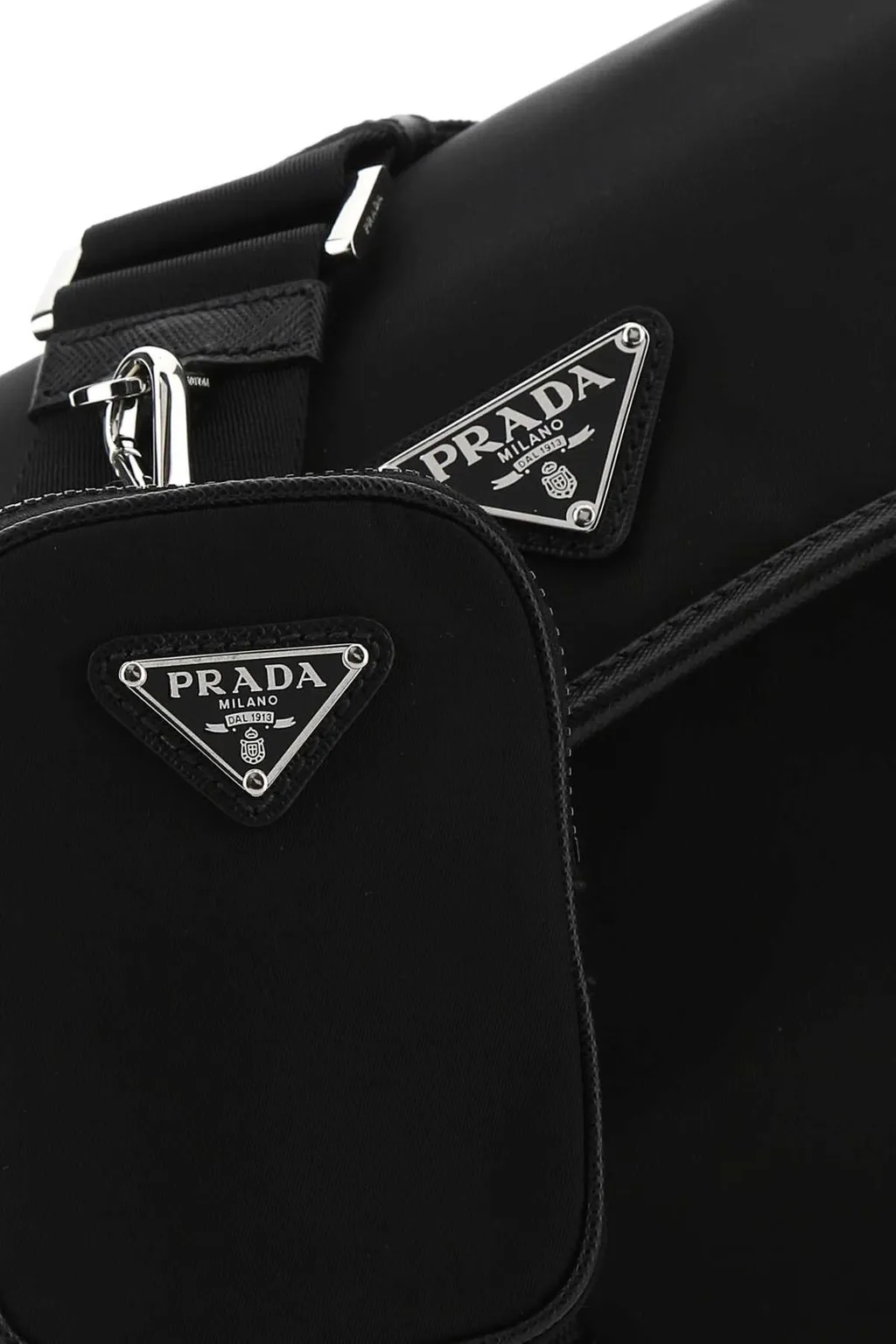 Prada Re-Nylon Foldover Shoulder Bag