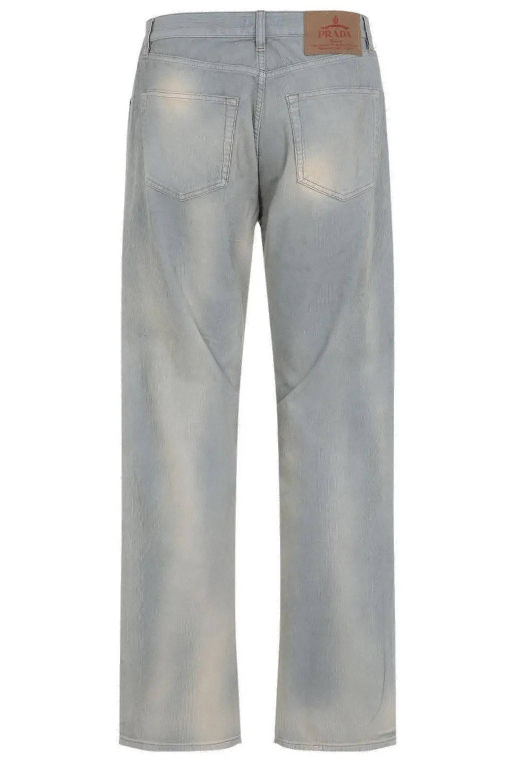 Prada Logo Patch Straight-Leg Jeans