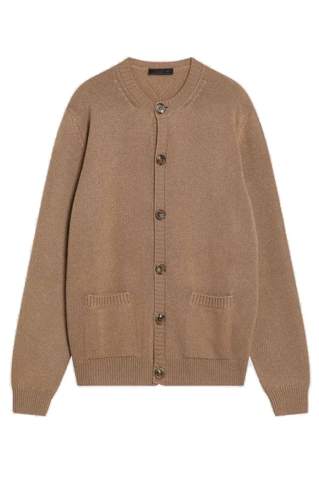 Prada Crewneck Button-Up Cardigan