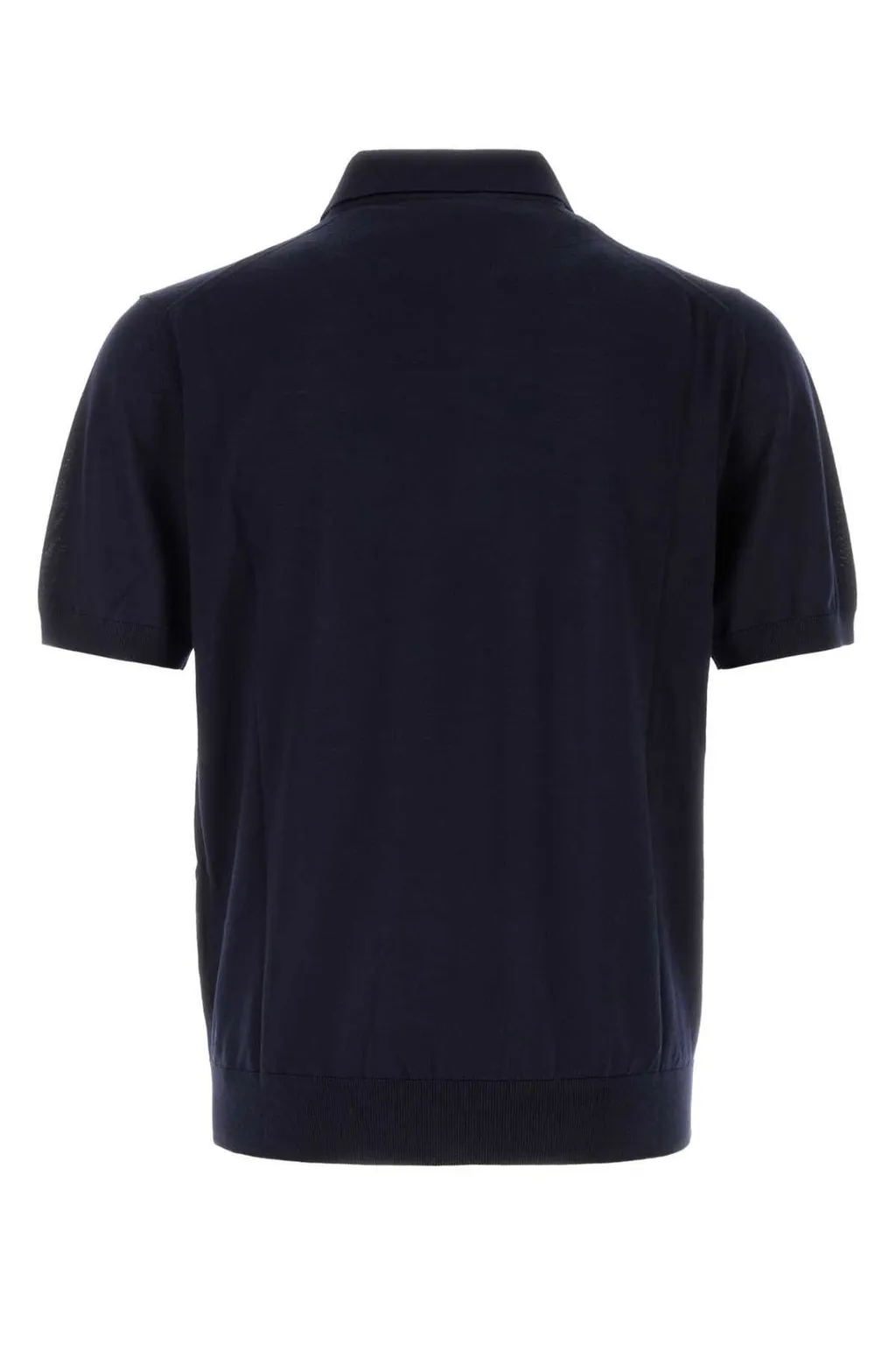Prada Short-Sleeved Knitted Polo Shirt