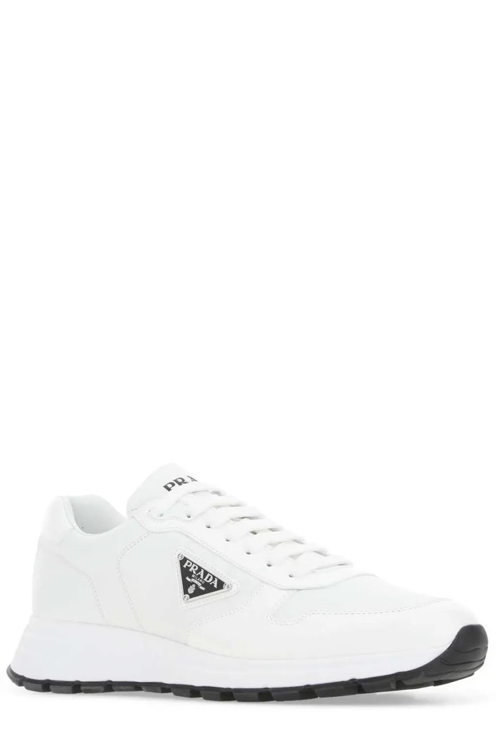 Prada Logo Plaque Low-Top Sneakers