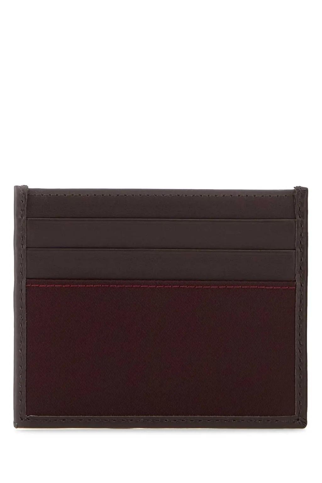 Prada Triangle-Logo Two-Toned Cardholder