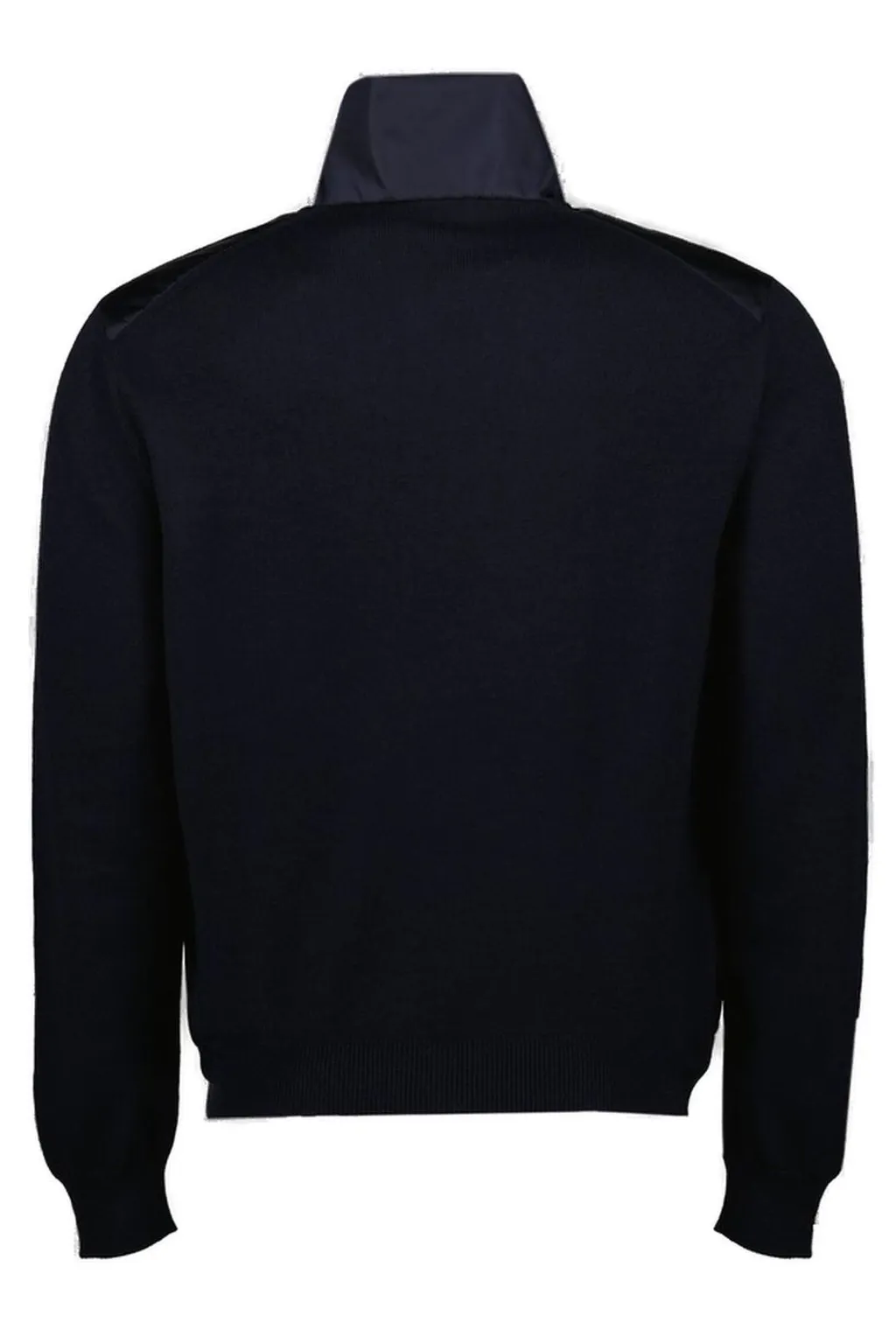 Prada Logo Plaque Zipped Jacket