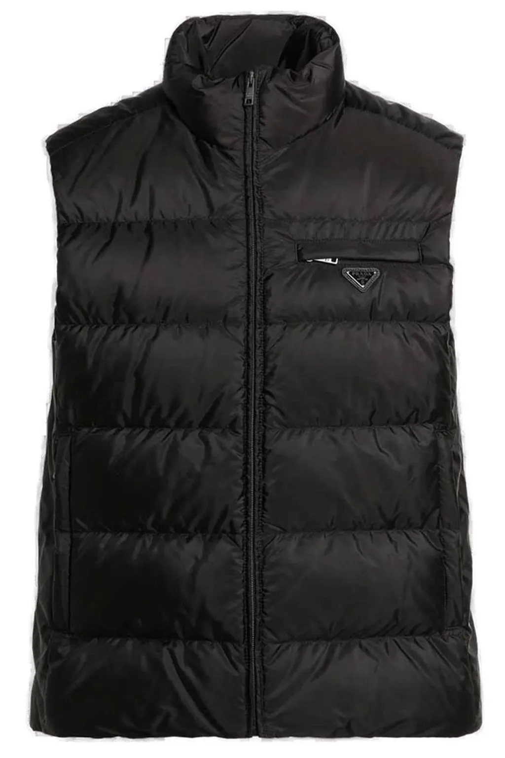 Prada Triangle-Logo Padded Gilet