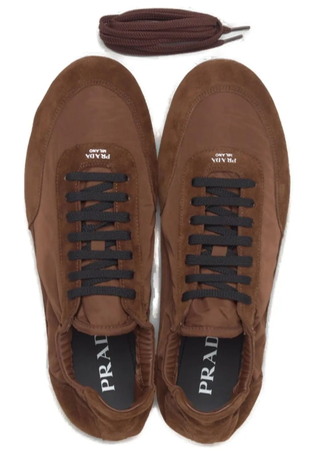 Prada Collapse Re-Nylon Lace-Up Sneakers