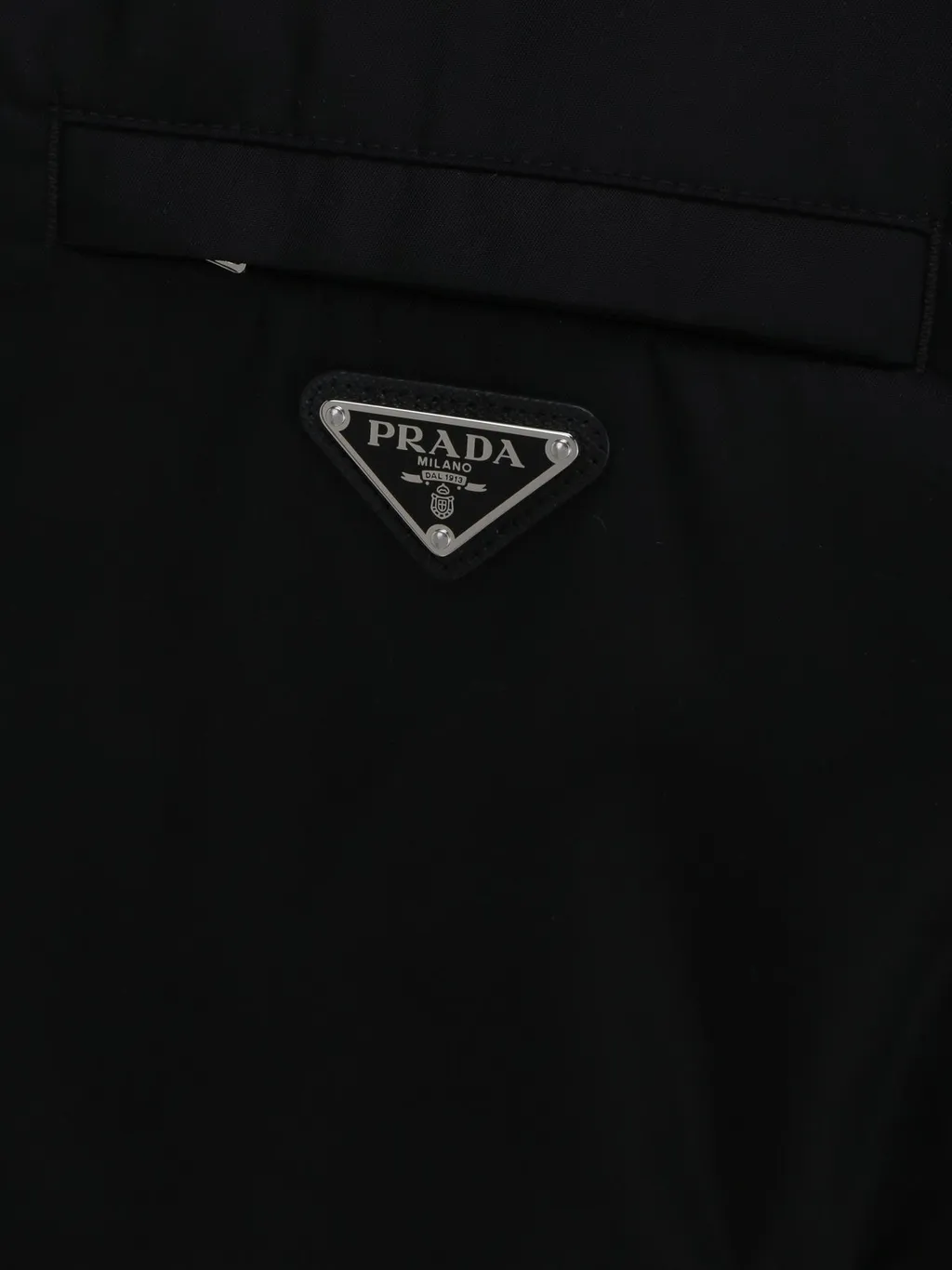Prada Logo Plaque Zip-Up Jacket