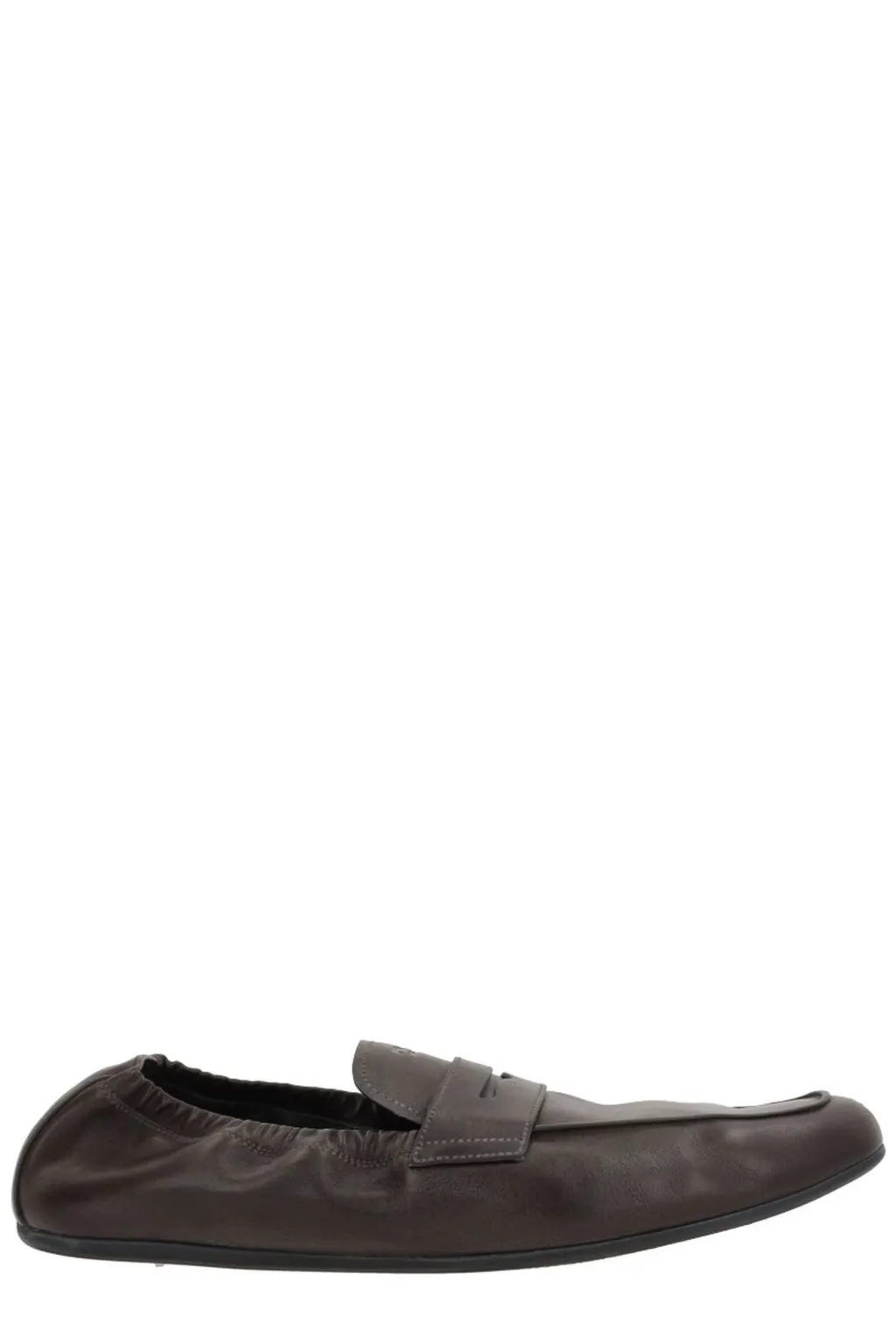 Prada Ruched Slip-On Loafers