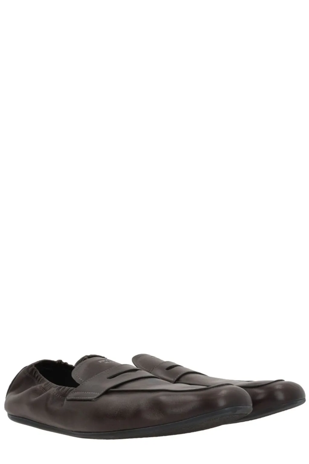 Prada Ruched Slip-On Loafers