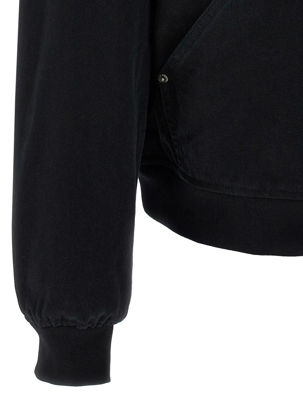 Prada Logo Plaque Zipped Hooded Jacket