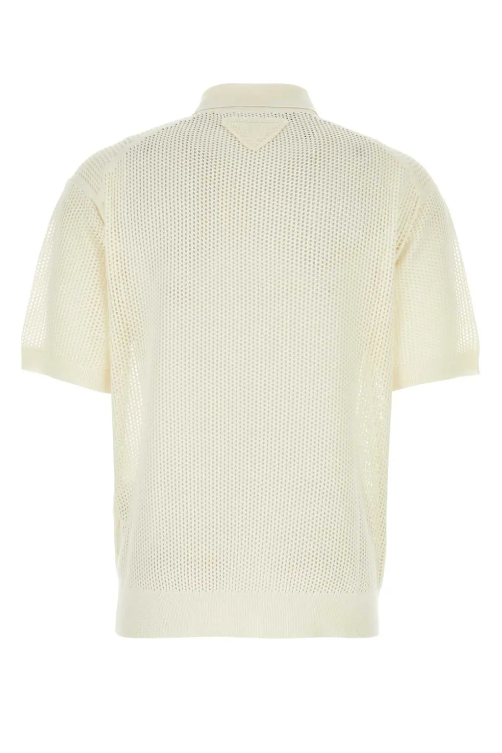 Prada Logo Embroidered Knitted Polo Shirt
