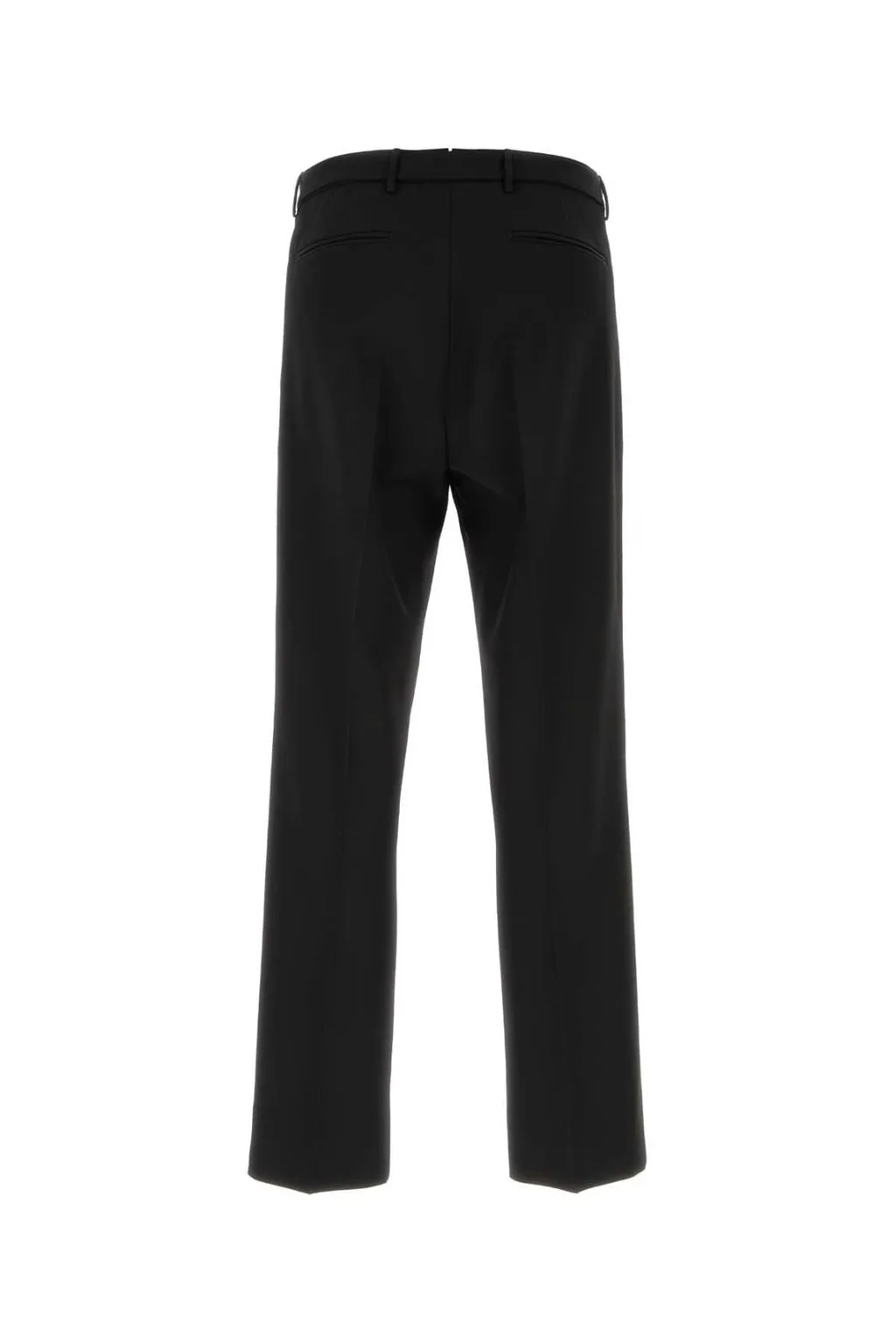 Prada Mid-Rise Belted Straight-Leg Trousers