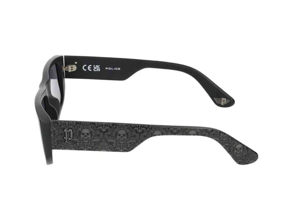 Police Goth 2 Rectangle Frame Sunglasses