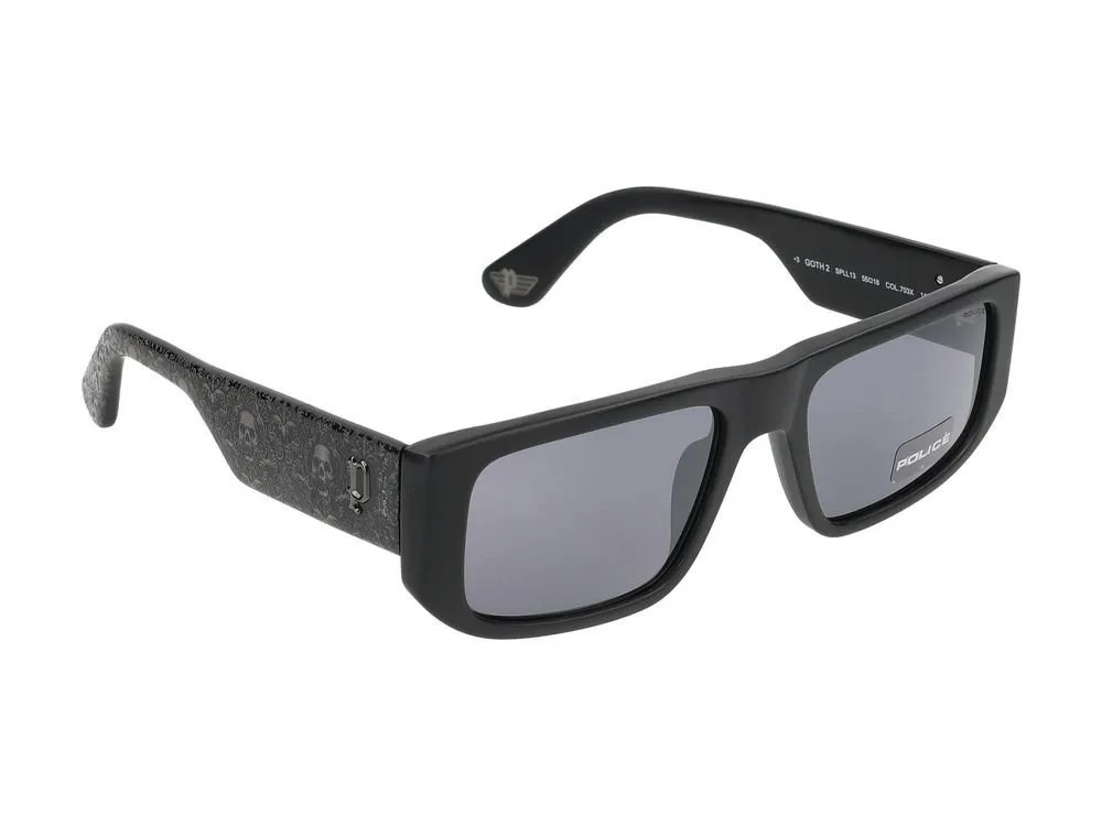 Police Goth 2 Rectangle Frame Sunglasses