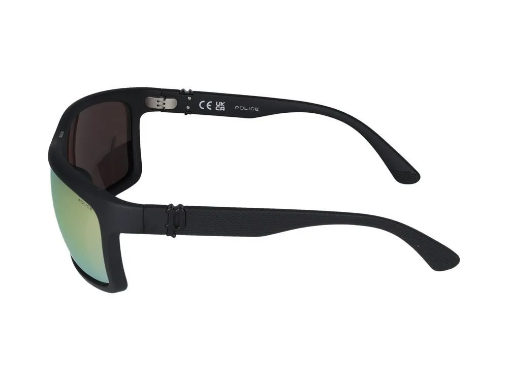 Police Wraparound Frame Sunglasses