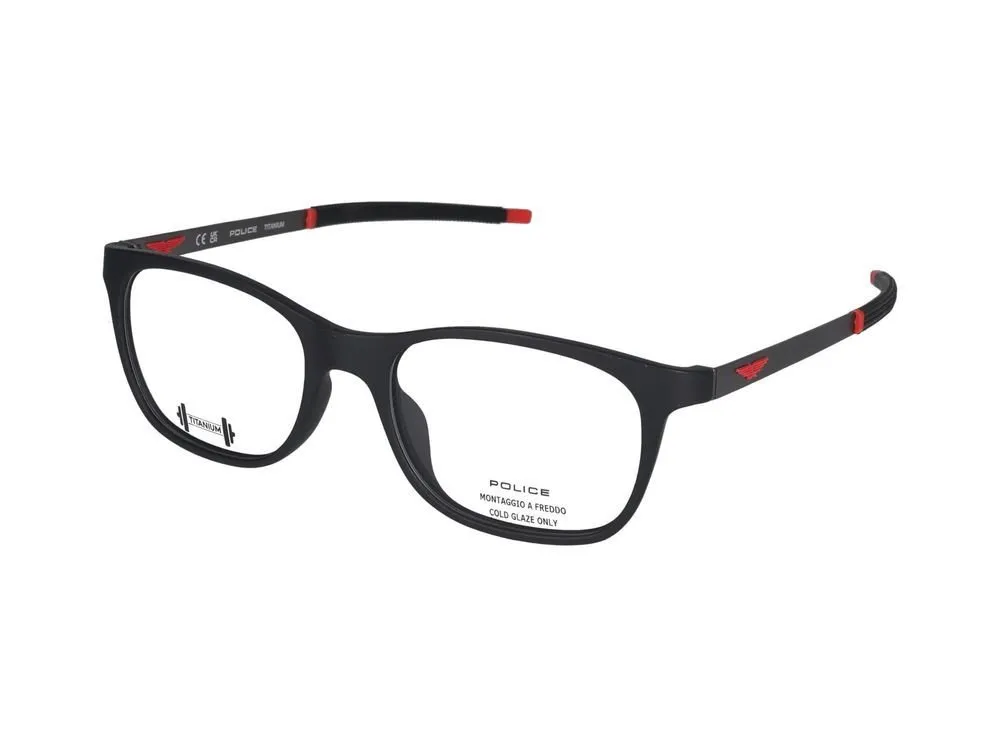 Police Solstice 2 Rectangular Frame Glasses