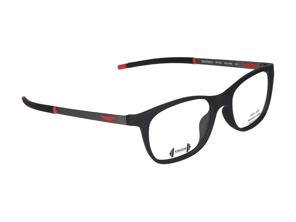 Police Solstice 2 Rectangular Frame Glasses