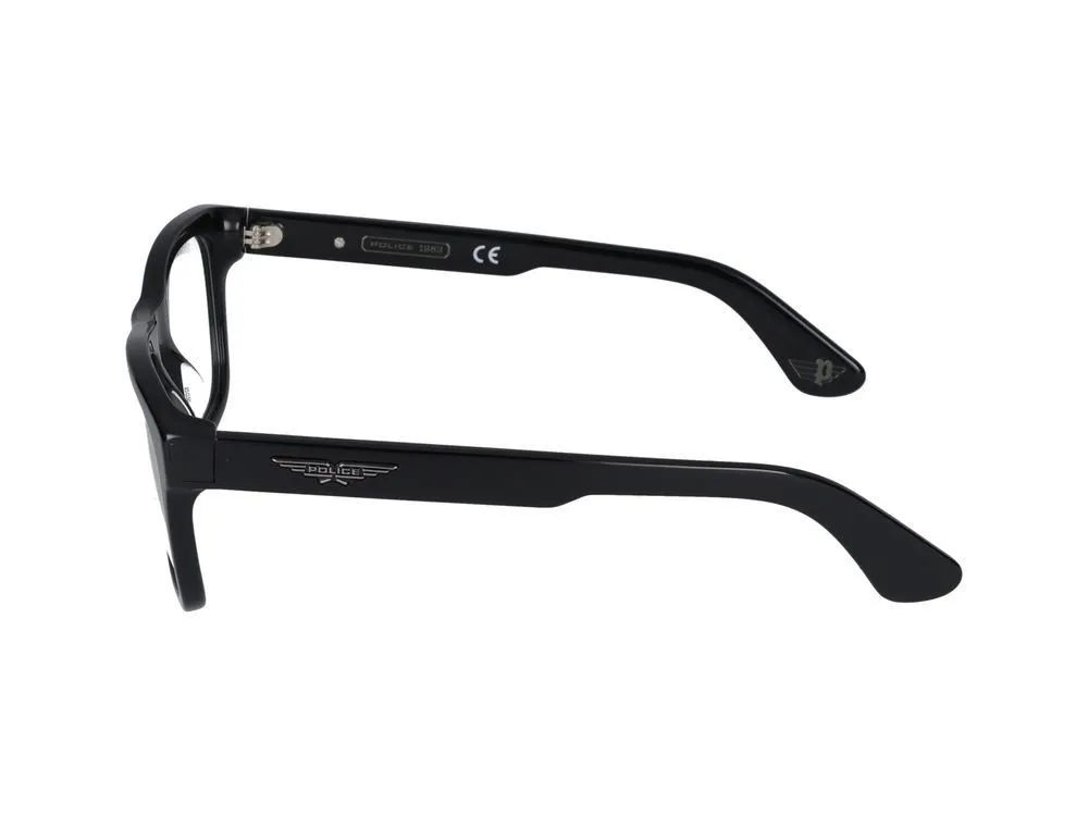 Police Square Frame Glasses