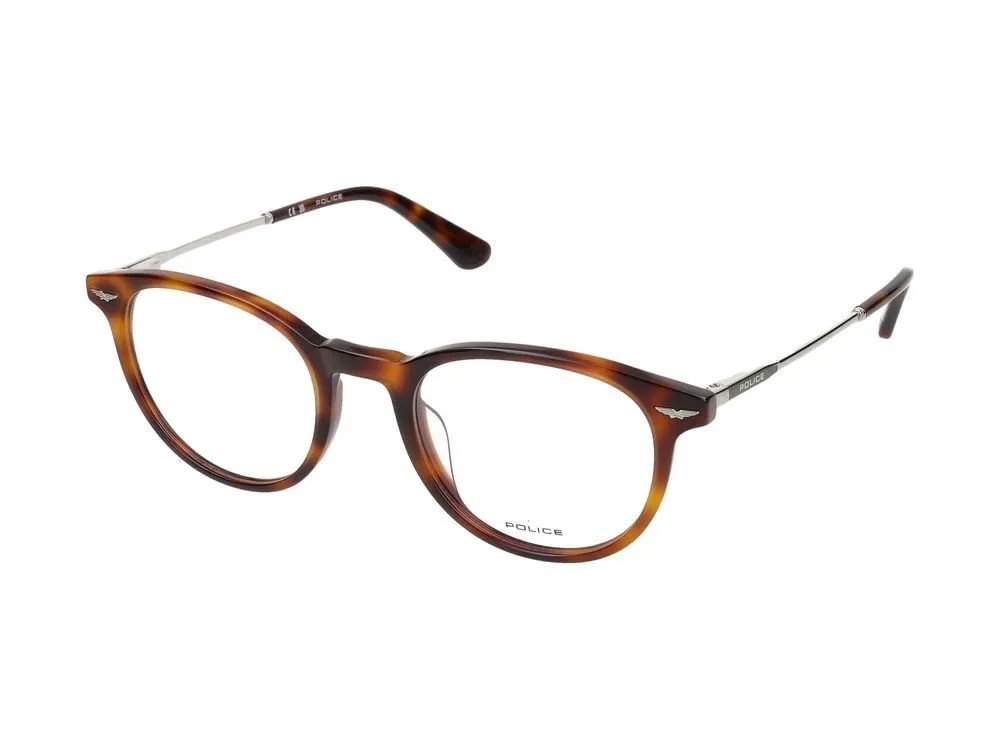 Police Oval Frame Glasses