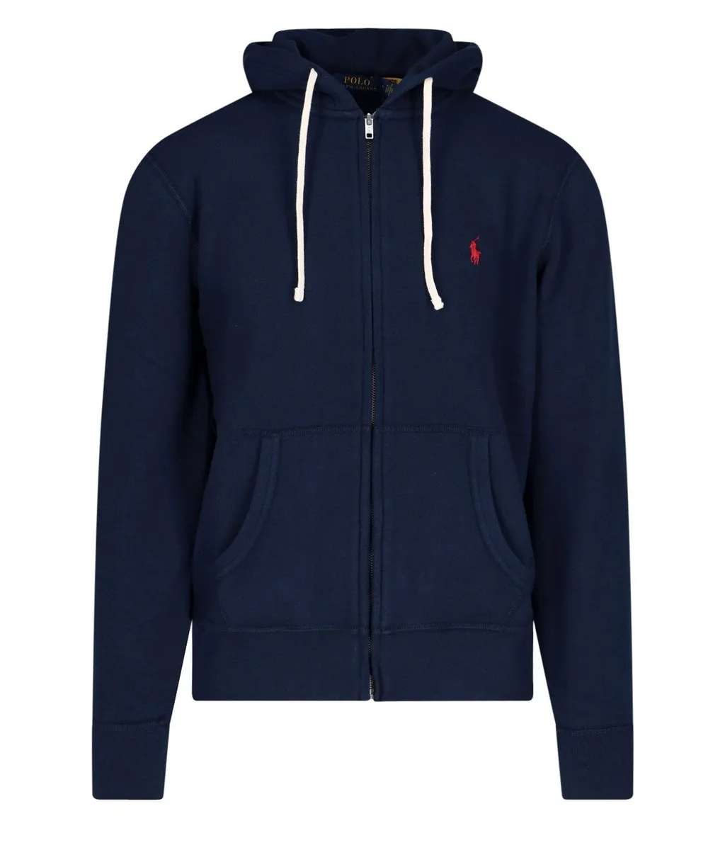Polo Ralph Lauren Logo Embroidered Zipped Hoodie