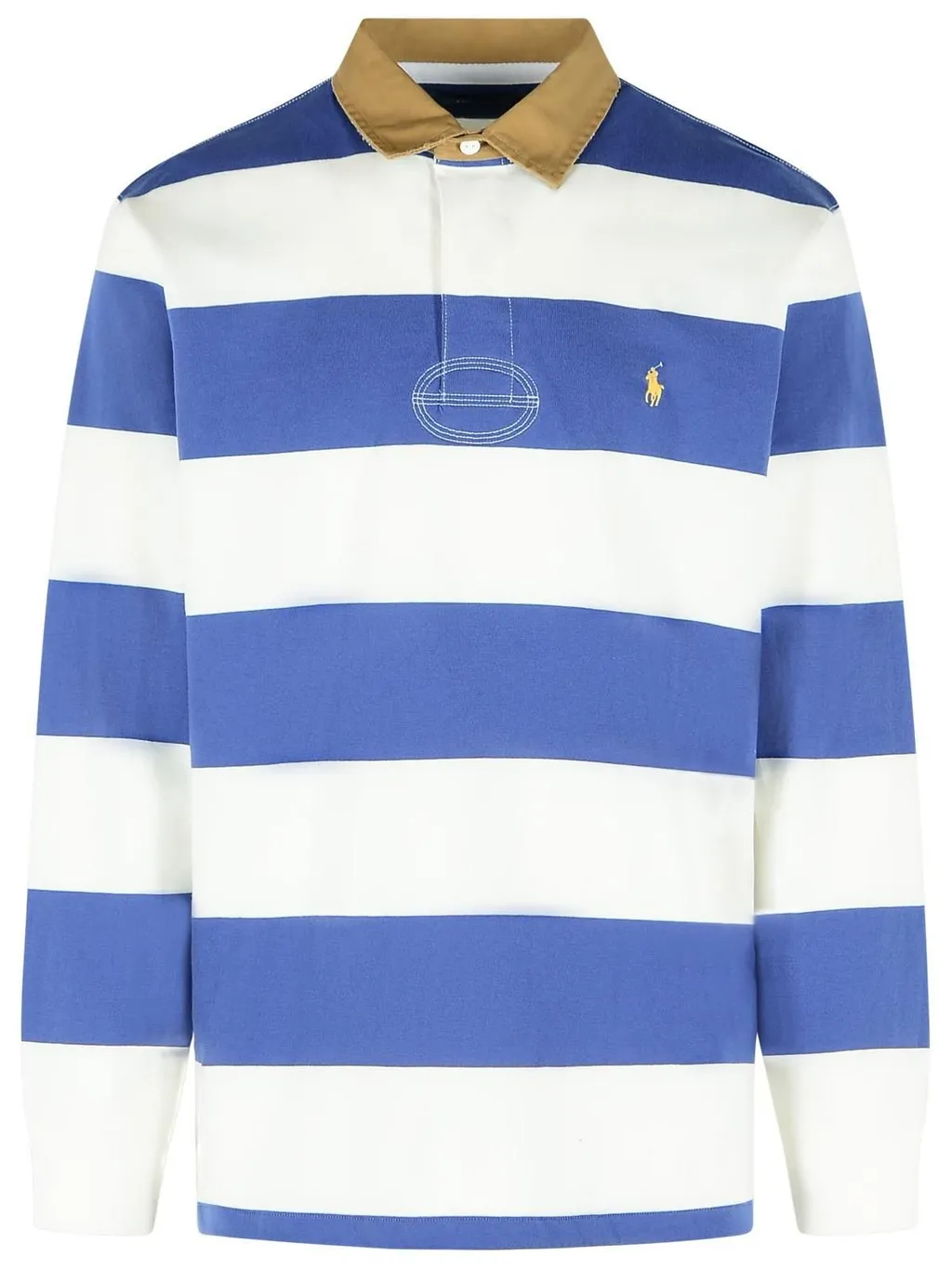 Polo Ralph Lauren Logo Embroidered Striped Polo Shirt