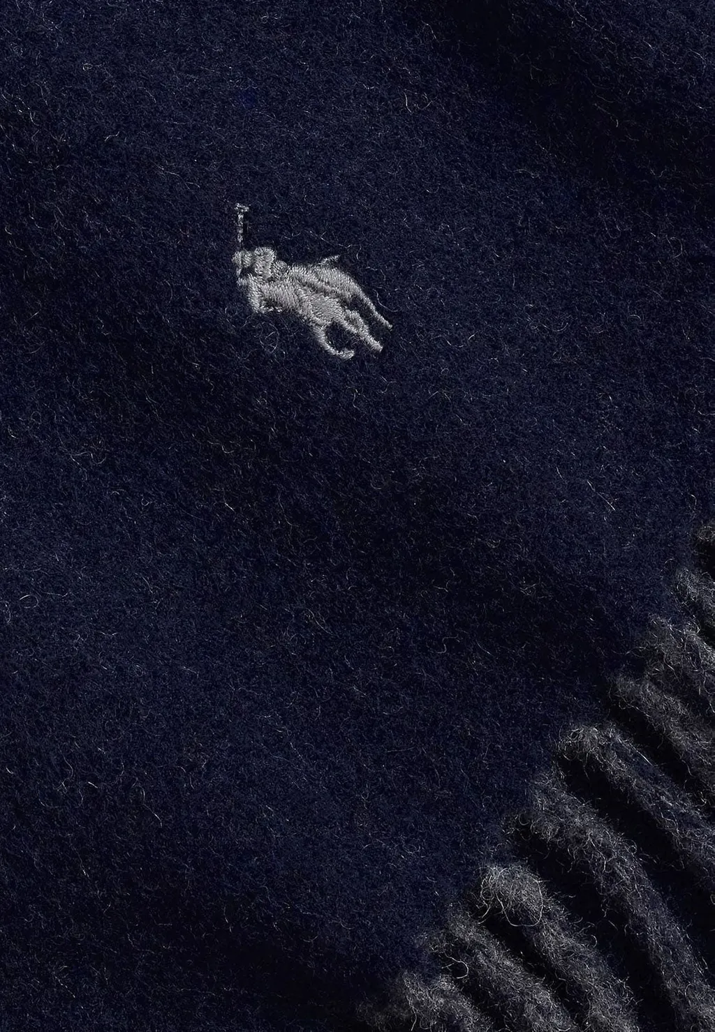 Polo Ralph Lauren Pony Embroidered Fringed Scarf