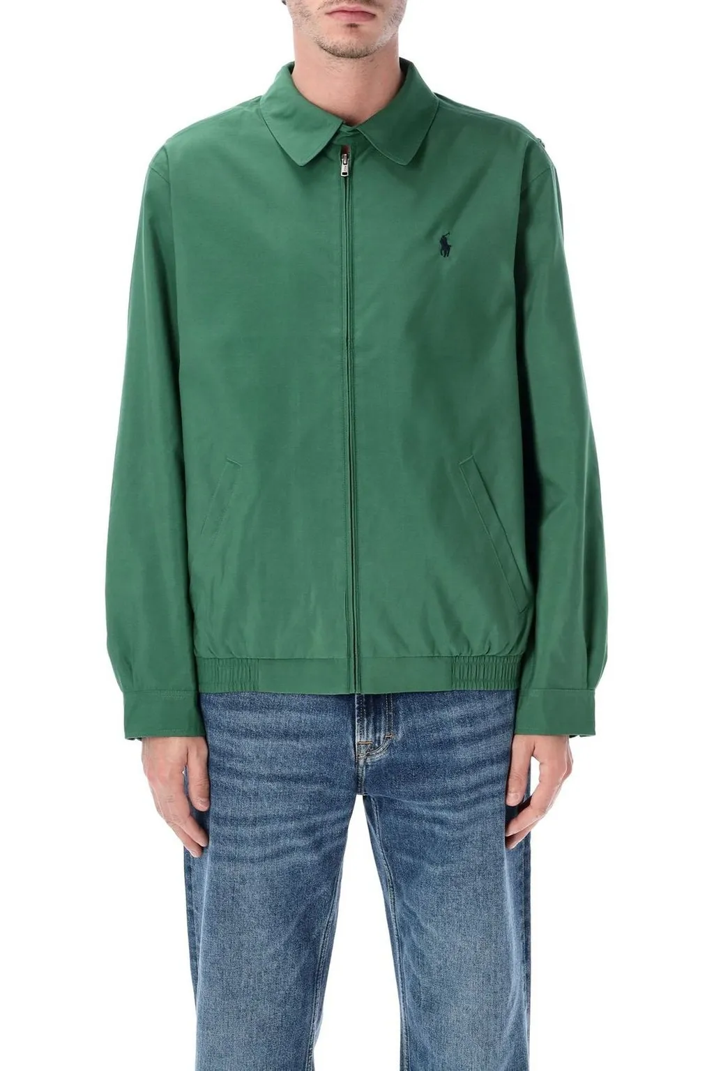 Polo Ralph Lauren Logo Embroidered Twill Zipped Jacket