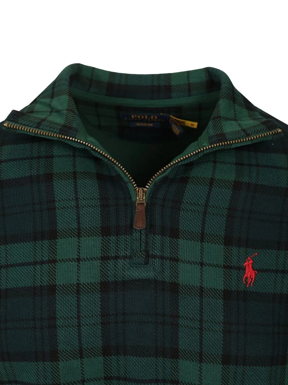 Polo Ralph Lauren Checked Half-Zip Sweater