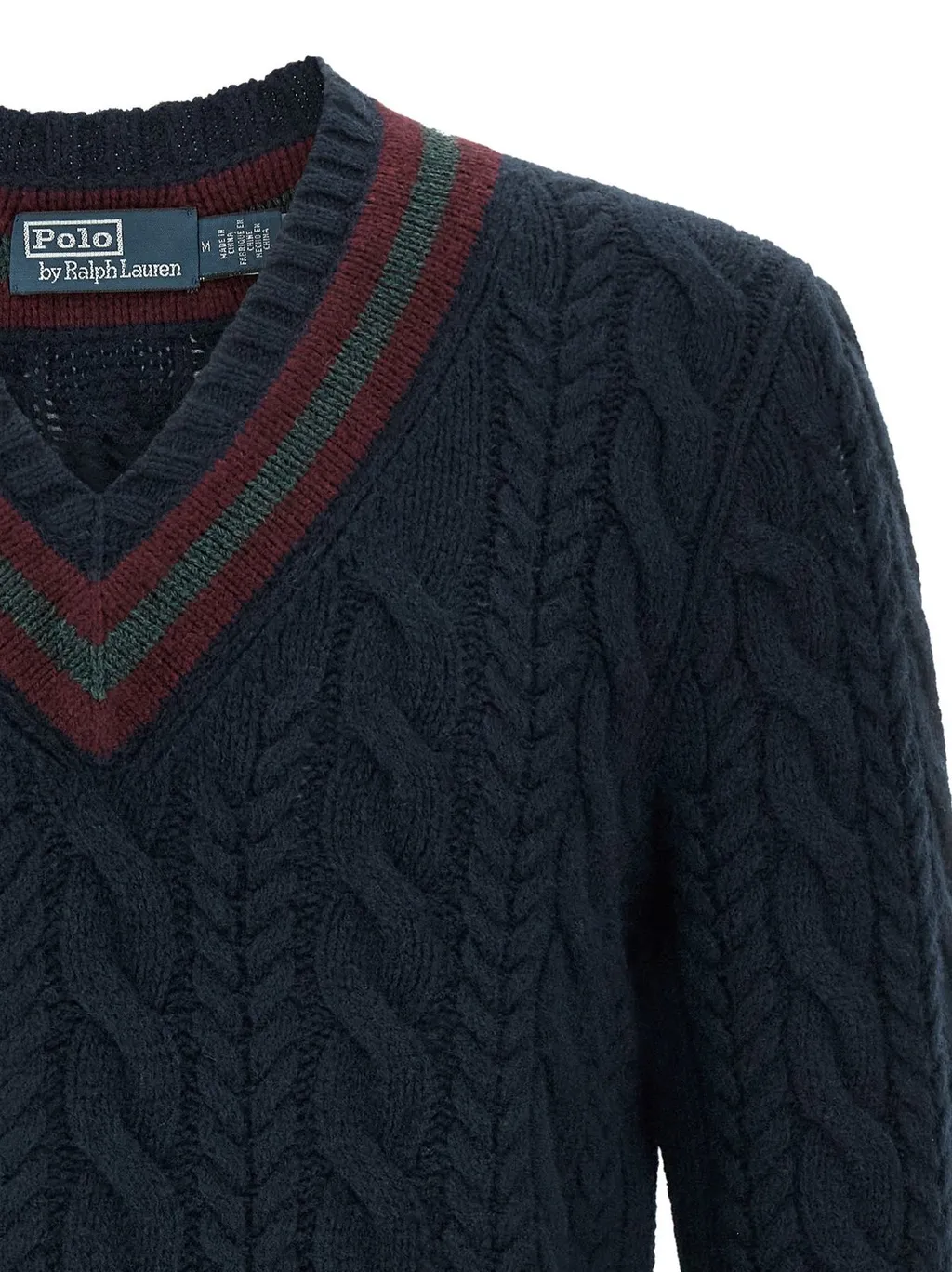 Polo Ralph Lauren V-Neck Braided Jumper