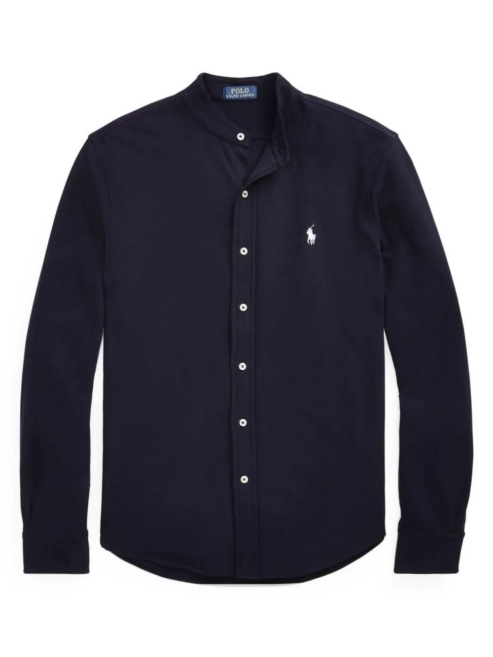 Polo Ralph Lauren Logo Embroidered Mandarin-Collar Shirt