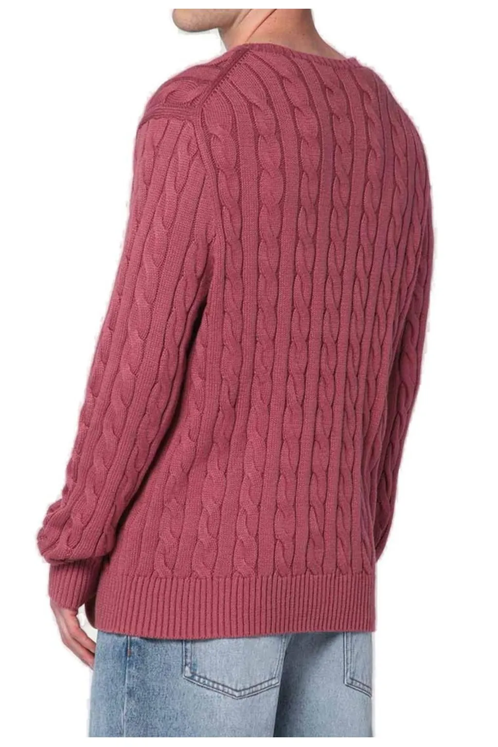 Polo Ralph Lauren Logo Embroidered Cable-Knit Jumper