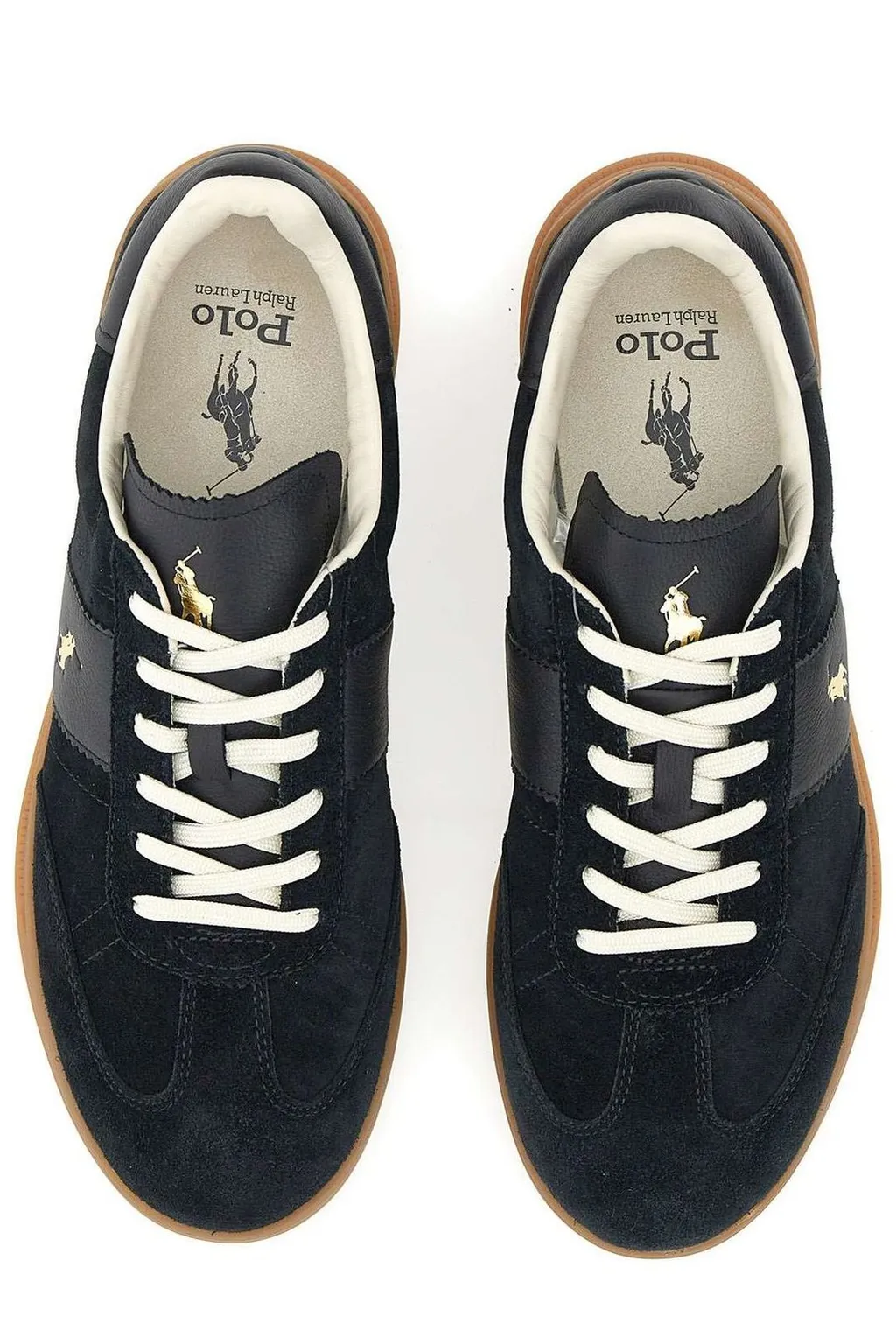 Polo Ralph Lauren Logo-Detail Lace-Up Sneakers