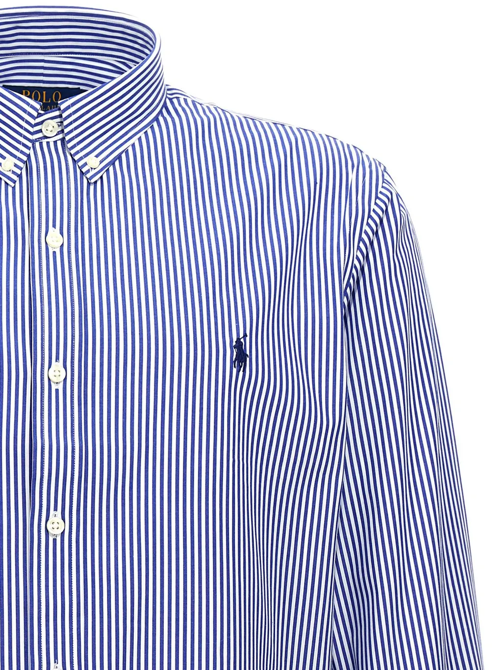 Polo Ralph Lauren Logo Embroidered Pinstriped Shirt